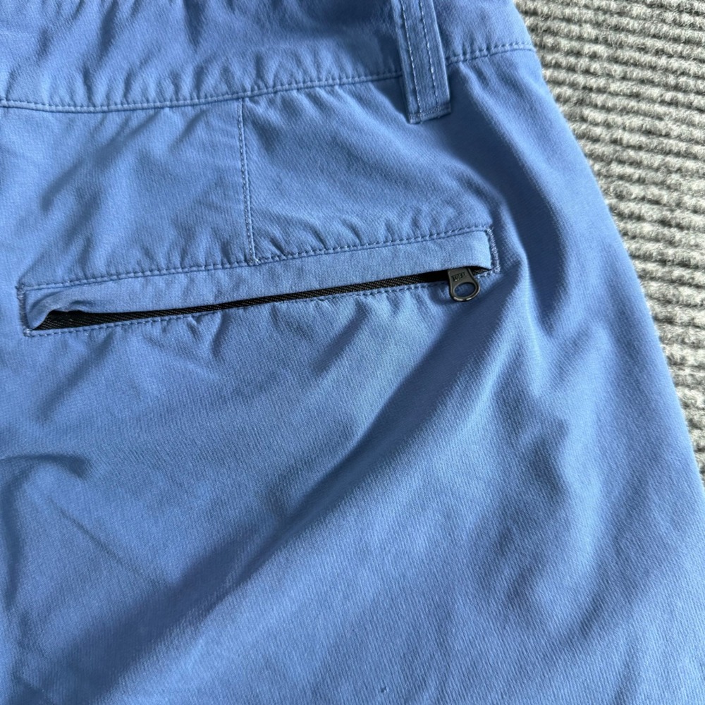 Bonobos Mens Lightweight Performance Shorts Blue Size 32 8 Inch Inseam Zipper - Picture 6 of 9
